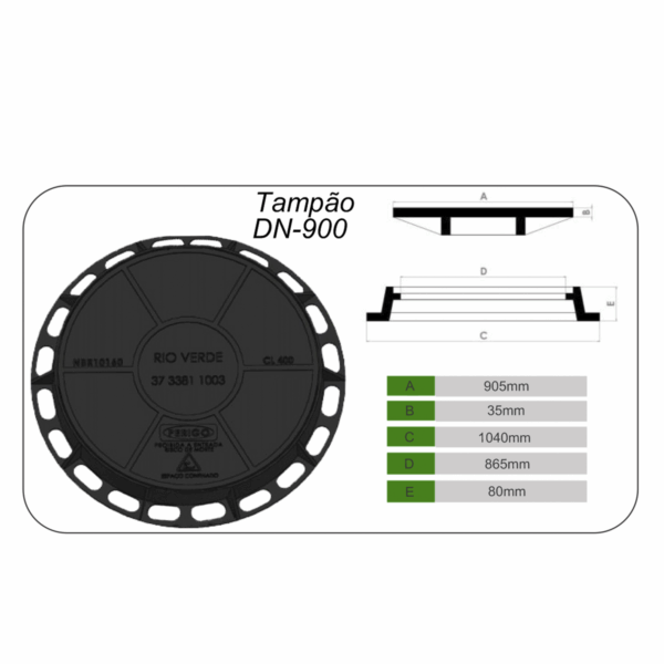 TAMPÃO DN900 - Image 2
