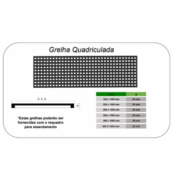 GRELHA QUADRICULADA - Image 3