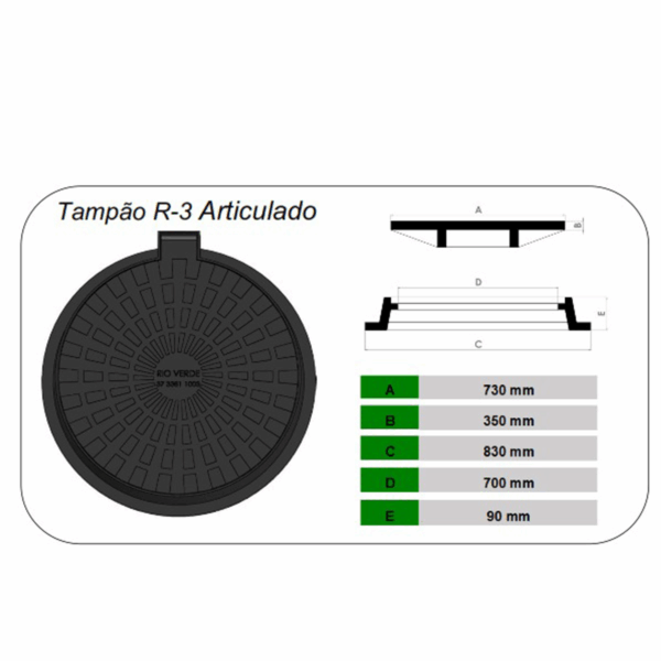 TAMPÃO R3 ARTICULADO - Image 2