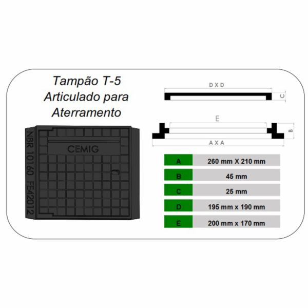 TAMPÃO T-5 ARTICULADO - Image 2