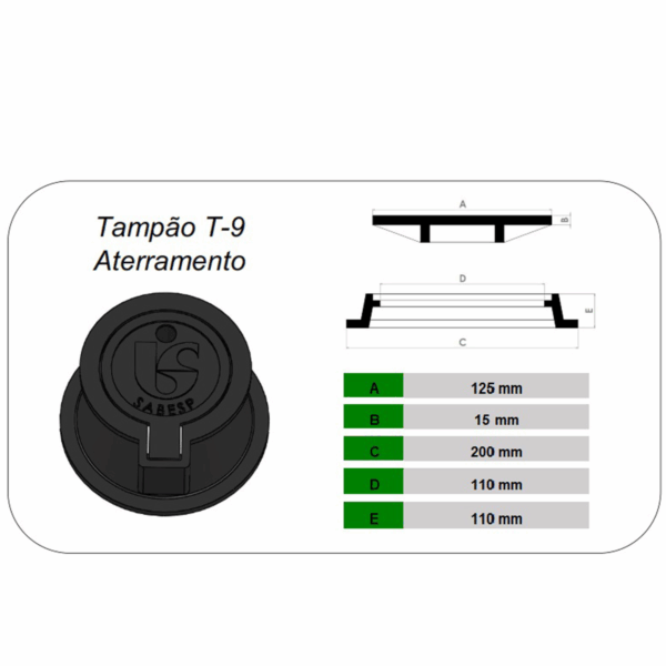 TAMPÃO T-9 ATERRAMENTO - Image 2